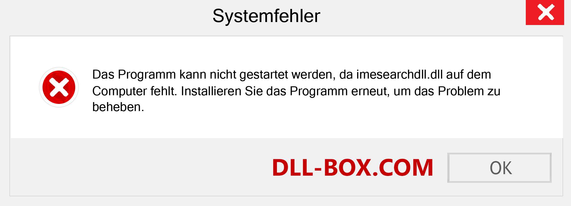 imesearchdll.dll-Datei fehlt?. Download für Windows 7, 8, 10 - Fix imesearchdll dll Missing Error unter Windows, Fotos, Bildern