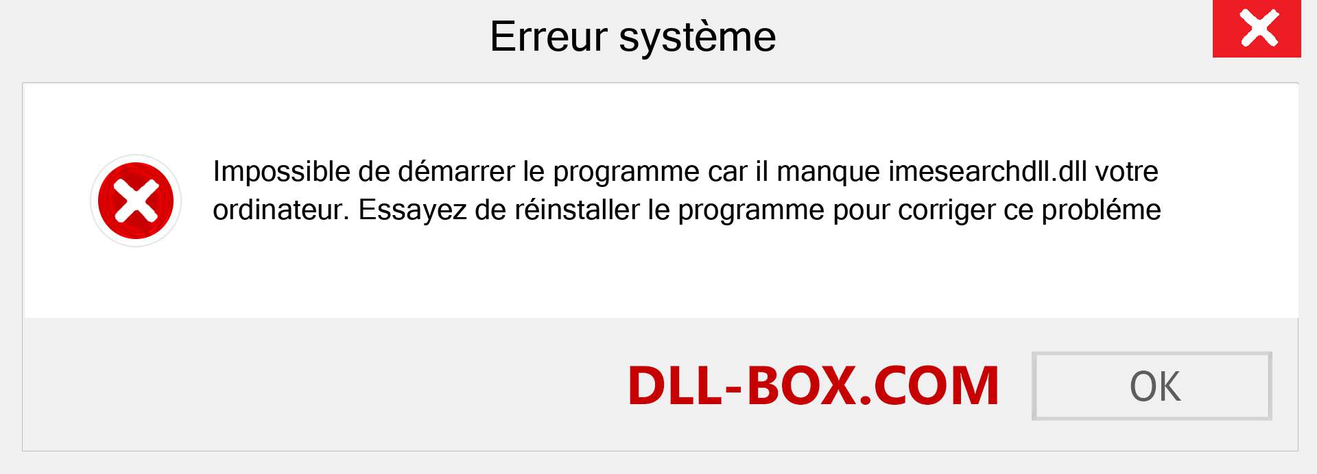 Le fichier imesearchdll.dll est manquant ?. Télécharger pour Windows 7, 8, 10 - Correction de l'erreur manquante imesearchdll dll sur Windows, photos, images